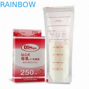 Sacchetti di plastica su ordine che imballano, borsa di stoccaggio del latte materno