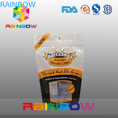 Stia sui chiari sacchetti di plastica a chiusura lampo che imballano con il foro di caduta della farfalla per Candy/spuntino