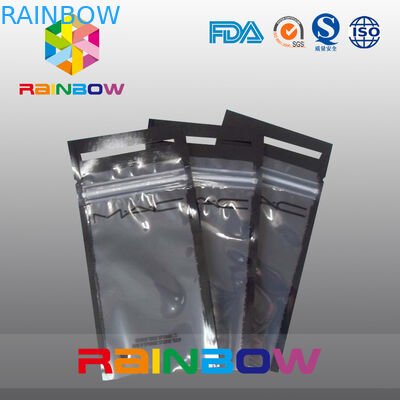 Veda attraverso le borse d'imballaggio/sacchetto della cuffia avricolare/trasduttore auricolare di stampa di logo con la chiusura lampo