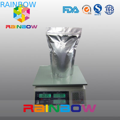 A tenuta di luce stia sulla borsa a chiusura lampo del di alluminio per i chicchi caffè/del tè/l'alimento asciutto