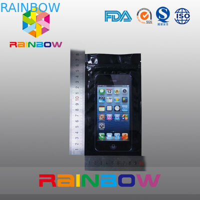 Telefono statico della borsa della chiara finestra della fonte anti che imballa con un foro di caduta