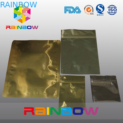 Imballaggio statico del sacchetto della chiusura lampo della borsa del di alluminio dell'oro anti per i prodotti elettronici