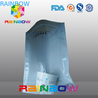 Elettricità statica su misura della parte anteriore della radura di logo anti che protegge poli borsa con la chiusura lampo per l'apparecchio elettronico