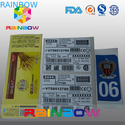 Etichette precise su misura/etichette della manica strizzacervelli dell'autoadesivo per la borsa, scatola, carta