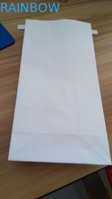 Borsa d'imballaggio bianca a chiusura lampo della carta kraft del legame inferiore quadrato della latta per caffè/spuntino