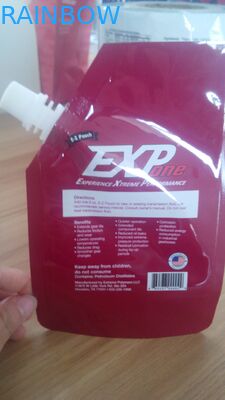 Il liquido rosso di FDA che imballa il sacchetto di plastica/flessibili standard sta sul sacchetto del becco