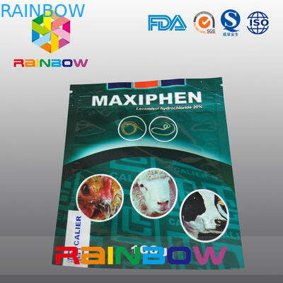 La mucca da latte del sacchetto dell'alimento per animali domestici del di alluminio sta sull'imballaggio per alimenti