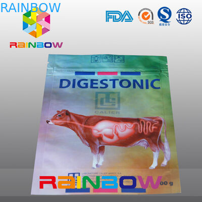 sacchetto dell'alimento per animali domestici della borsa di imballaggio per alimenti dell'animale domestico 100g/mucca con il logo su ordinazione stampato