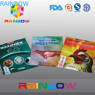 sacchetto dell'alimento per animali domestici della borsa di imballaggio per alimenti dell'animale domestico 100g/mucca con il logo su ordinazione stampato