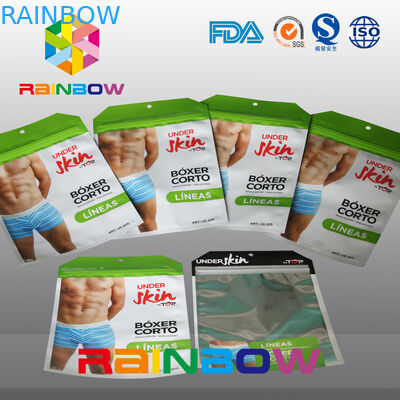 Sacchetto a chiusura lampo della stagnola di Mylar per l'imballaggio abbigliamento/del regalo/borsa a chiusura lampo di Noni/il sacchetto plastica della biancheria intima