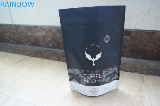 Bustine di tè nere opache laminate che imballano le borse di caffè del di alluminio