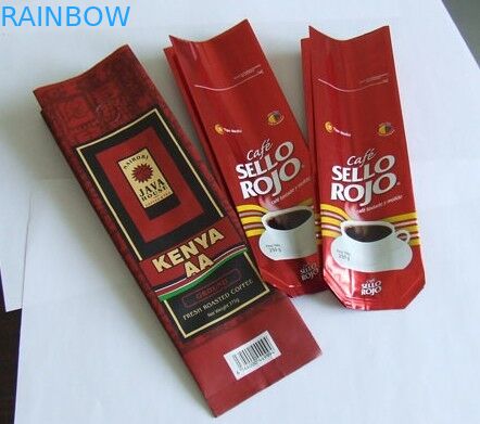 Progetti la borsa per il cliente di caffè della stagnola con una valvola di degassamento di modo, verde/nero