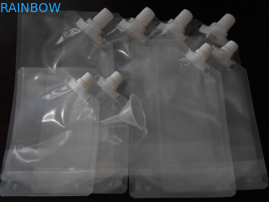 4oz 8oz 16oz 32oz PA/PE stanno sulla borsa trasparente del becco per l'imballaggio del vino