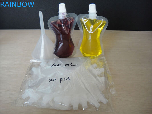 4oz 8oz 16oz 32oz PA/PE stanno sulla borsa trasparente del becco per l'imballaggio del vino
