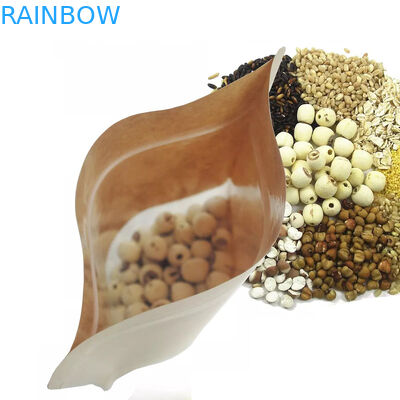 Borsa della carta kraft del commestibile con la chiara finestra/borsa di Mylay per il fagiolo, Candy, pane, caffè