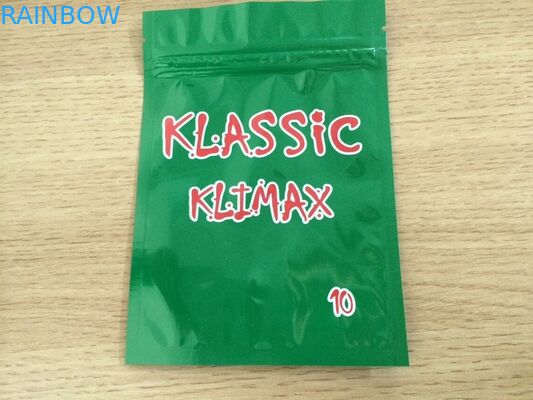 Imballaggio laminato riciclato del di alluminio di erbe - borsa della chiusura lampo di Mylar di incenso