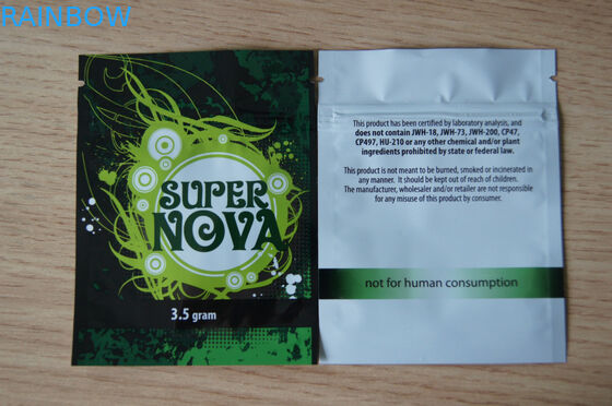 Borsa laminata serratura d'imballaggio dello zip del sacchetto sigillata 3 lati del di alluminio per alimento