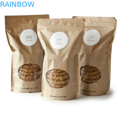 Le borse di stoccaggio dell'alimento di Mylar laminate alluminio, stanno sui sacchi di carta