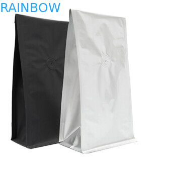 Imballaggio termosaldato sacchetto del commestibile del caffè della carta kraft del fondo piatto