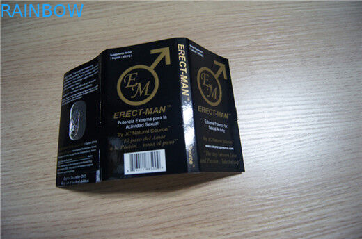 Carta di carta d'imballaggio della carta ERECT-MAN della scatola e della bolla di presentazione della pillola di potenziamento del sesso