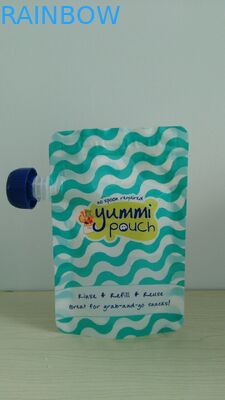 5oz su misura BPA stanno liberamente sul sacchetto degli alimenti per bambini con la chiusura lampo
