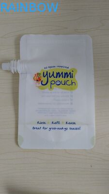 5oz su misura BPA stanno liberamente sul sacchetto degli alimenti per bambini con la chiusura lampo