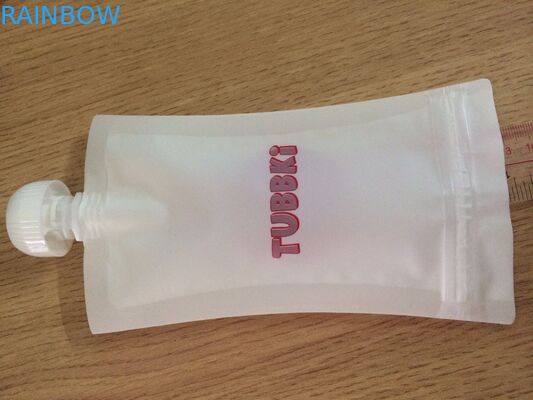 Sacchetti riutilizzabili a perfetta tenuta degli alimenti per bambini con la doppia chiusura lampo inferiore