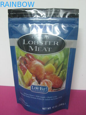 L'imballaggio di plastica risigillabile del sacchetto della stagnola sta sulle borse a chiusura lampo laminate del di alluminio