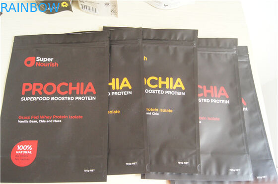 La stampa su misura sta sulla borsa d'imballaggio del sacchetto della stagnola per la polvere della proteina