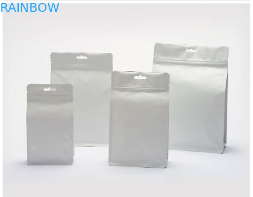 Borsa dello spuntino della carta kraft della chiusura lampo di Mylar che imballa con la chiara finestra per il chicco di caffè/biscotto