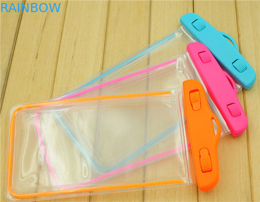 Borsa impermeabile a 5.5 pollici universale del telefono del PVC per Iphone 6s 6 più, rosa/Oragne/blu