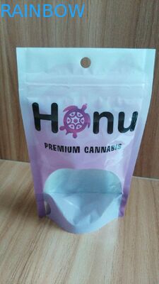 Borse a chiusura lampo laminate inferiori su ordinazione di Mylar del di alluminio del rinforzo con la chiara finestra