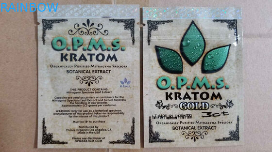 L'imballaggio di erbe/3ct OPMS di incenso del kratom su ordinazione incapsula la borsa del kratom