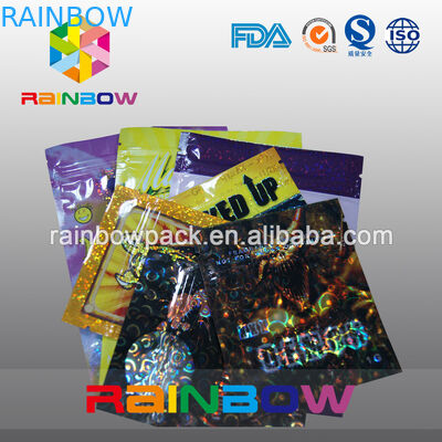L'imballaggio di erbe su misura di incenso 4g/10g/chiusura lampo dei potpourri insacca