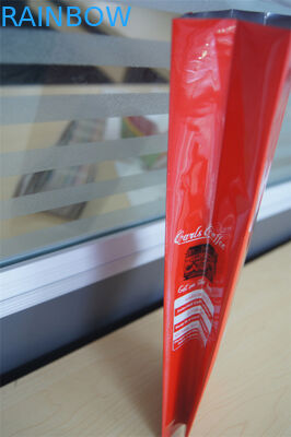 Borse di caffè laterali su misura del di alluminio del rinforzo con la valvola, verde rosso