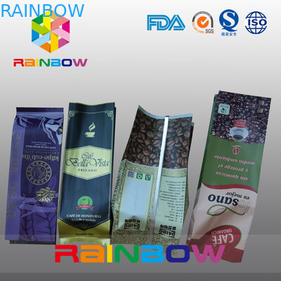 bustine di tè del di alluminio 250g che imballano le borse di caffè laterali del rinforzo