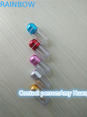 Contenitore di compresse di gelatina dura vuota Contenitore di pillole sessuali con tappo in foglio di alluminio