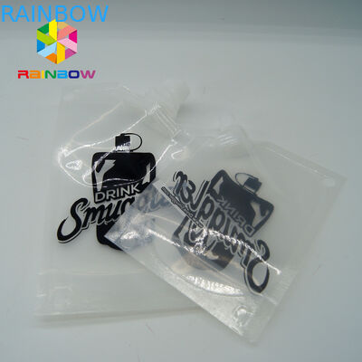 BPA liberano 4 il sacchetto di plastica trasparente riutilizzabile della boccetta/liquore del vino di Nonleakage dell'oncia 8OZ