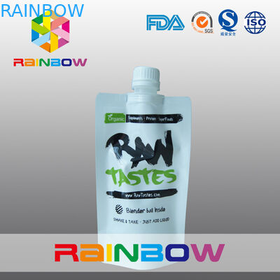 sacchetto che imballa, sacchetto bianco lucido della stagnola di 350ml 500ml 1L del becco del prood di perdita