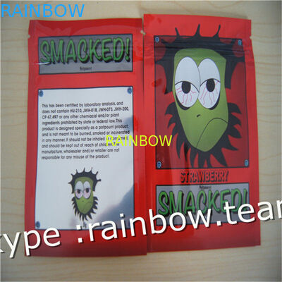 Borsa laterale della chiusura lampo della guarnizione della borsa tre di erbe di incenso/borsa di erbe su ordinazione di incenso per la borsa della bustina di 1g /2g /3g/4g/5g per polvere