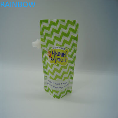 imballaggio riutilizzabile dei sacchetti di plastica degli alimenti per bambini 5oz approvato dalla FDA