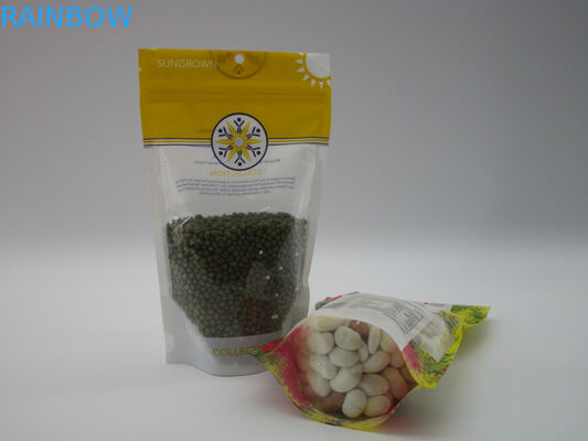 L'etichetta privata sta sul sacchetto della chiusura lampo, di alluminio d'imballaggio dello spuntino