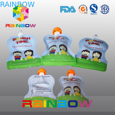 Sacchetti gettati trasparenti a chiusura lampo che imballano per il succo di frutta/latte