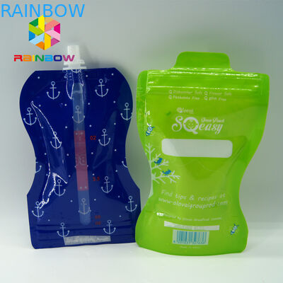 Sacchetti gettati trasparenti a chiusura lampo che imballano per il succo di frutta/latte