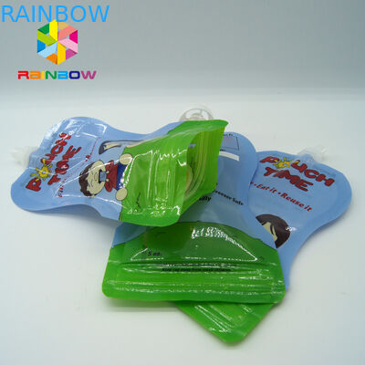 Il becco liquido dell'alimento amichevole di Eco insacca/imballando con il tubo ed il cucchiaio del becco