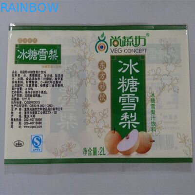 Le etichette degli strizzacervelli di BOPP per le bottiglie/bottiglia economica degli strizzacervelli del calore identifica l'abitudine