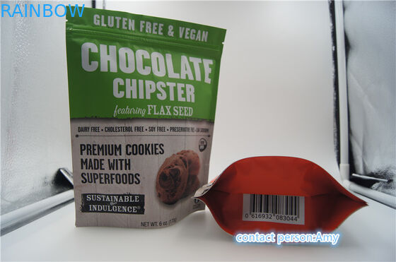 biscotto promozionale del cioccolato di 2017 nuove progettazioni che imballa il sacchetto del formaggio di bag/10oz con la chiusura lampo