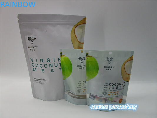 Rivestimento opaco d'imballaggio della borsa a scatti dello spuntino della noce di cocco dell'ANIMALE DOMESTICO + di AL + del PE/rivestimento lucido