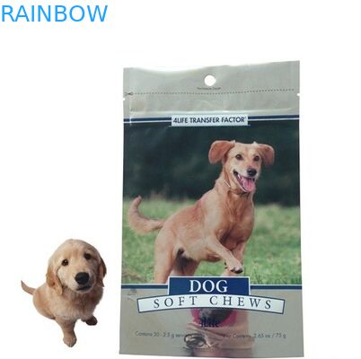 Borse dell'alimento per animali domestici sacchetto del foglio di alluminio/rinforzo d'imballaggio del lato per alimento per animali domestici d'imballaggio del gatto/cibo per cani/
