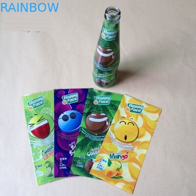 Etichette su ordine della manica degli strizzacervelli del PVC per gli autoadesivi d'imballaggio della bottiglia